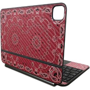 Carbon Fiber Skin Compatible with Apple Magic Keyboard for iPad Pro 11‑inch (M4) 2024 - Bandana - Premium 3M Vinyl Protective Wrap Decal Cover - Easy to Apply | Crafted in The USA by MightySkins