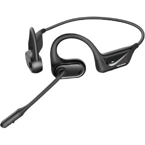 افتح أذن Bluetooth 5.4 سماعات الرأس مع MIC ، سماعات الرأس اللاسلكية خفيفة الوزن مع زر إلغاء ضوضاء الميكروفون لإلغاء كتم الصوت لعمل مكتب منزلي في تشغيل التدريبات ، رابط مزدوج ، 15 ساعة.