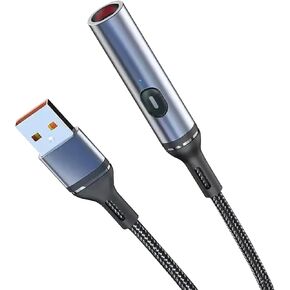 أخف وزناً من USB 0.8 متر مقاوم للرياح مقاوم للرياح ، وسبائك الزنك ، ومضغوط ومريح للاستخدام اليومي ، والسفر ، والسيارات