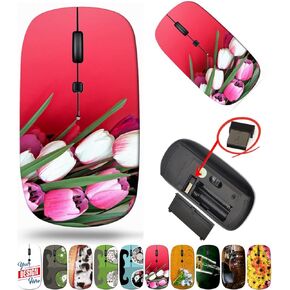 maizi Cute Wireless Mouse for Mac Computer Personal Laptop, Cute Wireless Mouses Image ID: 23667935 Artificial Flowers in Colorful 2.4 Ghz Travel Mouse Portable Made in The USA