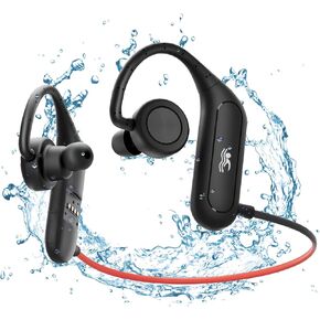 Swimming Headphones, IPX8 Waterproof Earbuds for Swimming 32GB Swimming MP3 Player Wireless Bluetooth 5.3 in-Ear Waterproof Headset with Mic for Swimming, Cycling, Drving, Gym, Workout