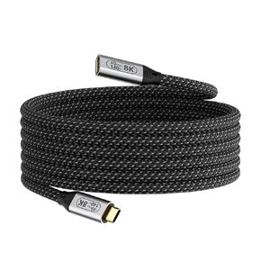 usb c male to female Extra Long Data Cable extension cable 10ft/3M, ,usb 4 cable Compatible thunderbolt 4 extension cable and Power 8K Video Transmission,Support 40Gbps 140W PD Fast Charging Cable.