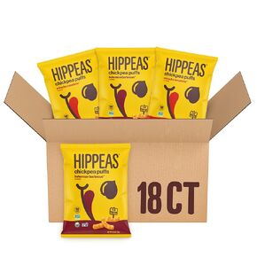 Hippeas Chickpea Puffs, Bold & Spicy Variety Pack: Barbecue, Sriracha, 0.8 Ounce (Pack of 18), 3g Protein, 2g Fiber, Vegan, Gluten-Free, Crunchy, Plant Protein Snacks in Saudi Arabia