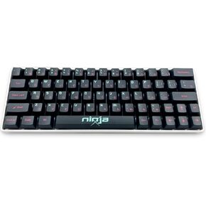DRAOZA 81 Keys PBT Dye Sublimation Japanese Keycaps GMK Ninja Samurai Keycaps Cherry Blossom Height for 61/64/68/71 Cherry Mx Switch ISO ANSI Layout Mechanical Keyboard(Black Ninja)