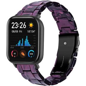 FitTurn Resin Bands Compatible with Amazfit Bip 5/Pace/Cheetah/Stratos 2 3/GTR 4/GTR 3/GTR 3 Pro/GTR 2/GTR 2e/GTR 47mm Watch Replacement 22mm Stylish Bracelet Resin Sport Strap Wristbands for Amazfit Bip 5