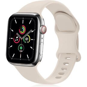شريط رياضة متوافق مع نطاقات Apple Watch 40mm 38mm 41mm 42mm 44mm 45mm 49mm ، حزام بديل للسيليكون المضاد للماء لـ Iwatch Bands Series 9 8 7 6 5 4 3 2 1 Se Ultra Women Me