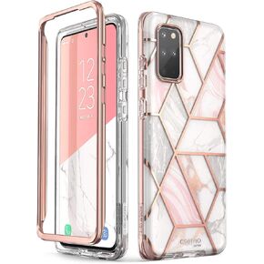 i-Blason Cosmo Series Case for Samsung Galaxy S20+ Plus 5G (2020 Release), Stylish Glitter Protective Bumper Case Without Built-in Screen Protector (Marble), Galaxy-S20Plus-Cosmo-Marble