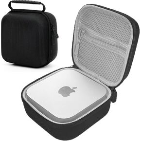 Travel Case for Apple 2024 Mac Mini Desktop Computer M4 Chip EVA Hard Box Portable Carrying Bag(Black (B style))