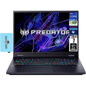 acer Predator Helios 18" 250Hz IPS WQXGA Gaming Laptop 18" (Intel i9-14900HX, 64GB DDR5, 2x8TB PCIe SSD (16TB), GeForce RTX 4090 16GB, Per Key RGB KYB, 2 Thunderbolt 4, WiFi 7, Win 11 Pro) w/DKZ Hub