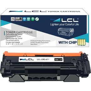 LCL Compatible Toner Cartridge (Indicate Toner Level) Replacement for Canon 071 CRG071 CRG-071 5645C001 i-SENSYS LBP122dw MF272dw MF275dw LBP120 MF270 LBP122 MF273dw Support for Fax (1-Pack Black)