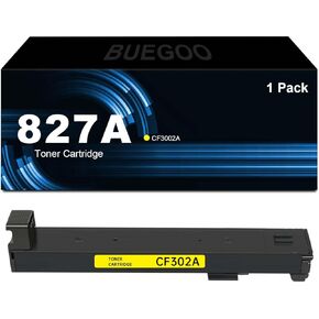 Buegoo 827a CF302A خرطوشة الحبر الأصفر متوافق مع 827A CF302A الحبر لتدفق المؤسسة MFP M880 M880Z M880Z+ Printer | 32000 صفحة ، 1 حزمة in Kuwait