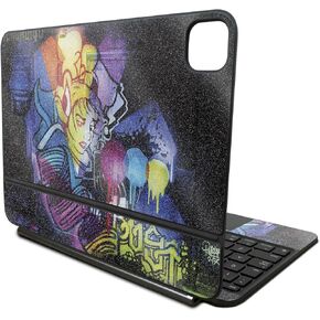 Glossy Glitter Skin Compatible with Apple Magic Keyboard for iPad Pro 11‑inch (M4) 2024 - Midnight Mischief - 3M Vinyl Protective Decal Cover - Easy to Apply | Crafted in The USA by MightySkins
