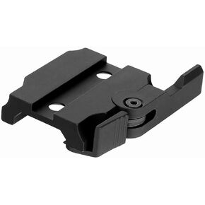 Picatinny Riser Mounts，Low Profile Rail Riser Mounts Adaptor with QD Lever Lock Quick Release & 3 Slots/4 Slots/5 Slots Picatinny Rails for Red Dot Sights (No Slots Bases)