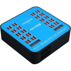 Charging Station, 200W40Port USB Charging Station, Multiple USB Charger Station, Charging Station for Multiple Devices, Multi USB Charging Station, Chargers for Multiple Devices