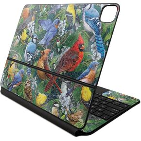 Glossy Glitter Skin Compatible with Apple Magic Keyboard for iPad Air 13-inch (M2) 2024 - Backyard Gathering - 3M Vinyl Protective Decal Cover - Easy to Apply | Crafted in The USA by MightySkins