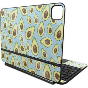 Glossy Glitter Skin Compatible with Apple Magic Keyboard for iPad Pro 11‑inch (M4) 2024 - Blue Avocados - Premium 3M Vinyl Protective Decal Cover - Easy to Apply | Crafted in The USA by MightySkins