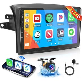 Hikity Android Car Stereo لـ Toyota Sienna 2004-2010 Radio 2+64g 9 بوصة شاشة اللمسات Carplay Android Auto Support WiFi Bluetooth FM EQ Camera in Kuwait