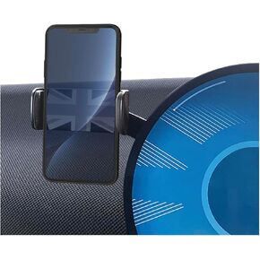 Persevere BMW Mini Cooper Car Phone Holder for F65, F66, J01, J05, F01 Models, Rotated 360°, Freely Adjustable Angle, Solid Clip Portable Holder, for Round Center Control Display (Manual Left Side)