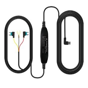 Aprilboy Type-C Hardwire Kit لكاميرات اندفاعة قناة 2 مع صنابير الصمامات وأدوات التثبيت ، 12V-30V إلى DC 5V 2.5A CAR DASH DASH-DOWN-11 FOWN