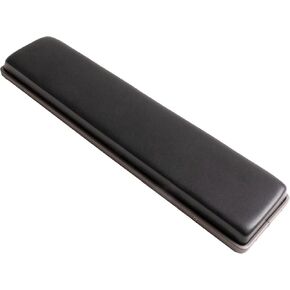 Azio FOQO Palm Rest Memory Foam/Metallic Trim/Leatherette Fabric in Space Gray