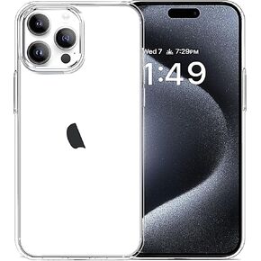 Compatible with iPhone 15 Pro Case Clear, Soft Clear Fiexible TPU Phone Cases, Shockproof Transparent Bumper Cover Slim Thin Phone Case