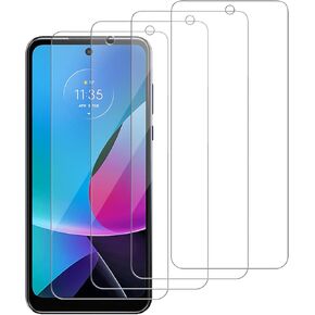 [4 Pack Glass Screen Protector Compatible for Motorola Moto G Play (2023) / XT2271 [9H Hardness]-HD Screen Tempered Glass, Scratch Resistant,Easy Install [Case Friendly]