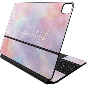 Glossy Glitter Skin Compatible with Apple Magic Keyboard for iPad Air 13-inch (M2) 2024 - BeYouTiful - Premium 3M Vinyl Protective Wrap Decal Cover - Easy to Apply | Crafted in The USA by MightySkins