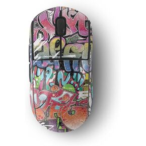 MightySkins Skin Compatible with Logitech G Pro Wireless Gaming Mouse - Funky Graffiti | Protective, Durable, and Unique Vinyl Decal wrap Cover | Easy to Apply, Remove, and Change Styles