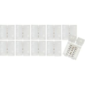 Litcessory Cut-End to Cut-End Connector for Philips Wiz LED Light Strips (10 Pack, White)