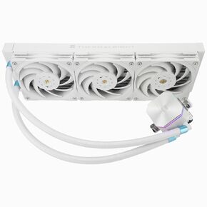 Frozen Edge 360 White CPU Liquid Cooler,Efficient PWM Controlled Pump 3300RPM,120mm PWM Fan,Water Cooling Computer Parts,for AMD AM4/AM5,Intel 1150/1151/1200/2011/1700,Computer AIO Cooler