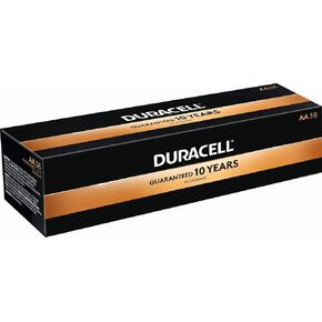 Duracell MN15P36 Standard Battery, AA, Alkaline, PK36 Lighting, 36 Count (Pack of 1), Black
