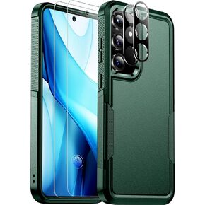 Red2Fire for Samsung Galaxy S25 Case, [Military Grade Drop Protection] Heavy Duty Full Body Shockproof Protection Non-Slip Phone Case for S25 Case 6.2 inch,Dark Green