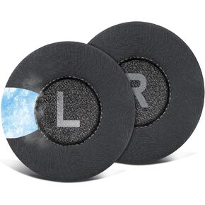 SOULWIT 70mm Earpads Replacement for Logitech Zone 300/Zone 301/Zone 305 Wireless Headphones, Ear Pads Cushions with Soft Protein Leather, Noise Isolation Foam - Zone 300 PL Black