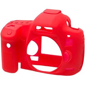 EasyCover Silicone Armor Skin Case Cover Protector for Canon 5D Mk3 Camera - Red