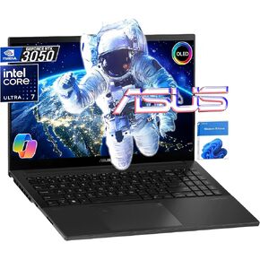 ASUS Vivobook Pro 15 OLED Slim Laptop - Intel Core Ultra 7 155H(Beats i7-12650H) - 16GB DDR5 5600MHz - NVIDIA GeForce RTX 3050 - Backlit KB - Win11 - w/Cloth (16GB LPDDR5 5600MHz RAM | 1TB SSD)