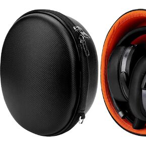 Geekria Shield Headphones Case Compatible with Sennheiser PXC 550-II, HD 450BT, HD 4.50BTNC, HD 4.50 SE, HD 4.50 Case, Replacement Hard Shell Travel Carrying Bag with Cable Storage (Black)