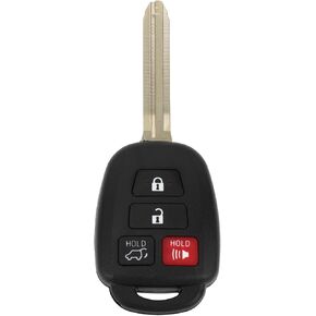 X AUTOHAUX 314.4MHz HYQ12BDM Keyless Entry Remote Key Fob for Toyota RAV4 2013-2018 TEXAS ID 4D H Chip 4 Buttons