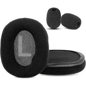 Soft Fabric Replacement Earpads Compatible with Turtle Beach Elite Pro 7.1DTS/Elite Atlas Pro/Elite Pro 2/Elite Atlas Aero Gaming Headphones Ear Pads Cushion(Soft Fabric/High Density Foam)