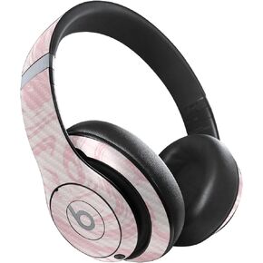 MightySkins Carbon Fiber Skin Compatible with Beats Studio Pro - Silky Pink | Protective, Durable Textured Carbon Fiber Finish | Easy to Apply