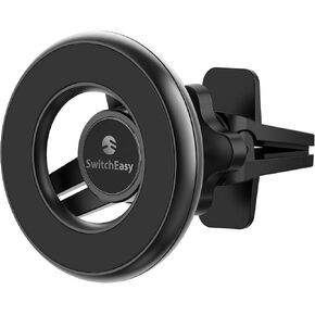 SWITCHEASY Magnetic Car Phone Holder - MagMount, Universal 360° Rotation Strong Magnet Car Phone Mount for Dashboard Compatible with Phone 15/14/13/12/11, Samsung - Bracket Type, Black