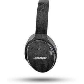 MightySkins Skin Compatible with Bose QuietComfort 35 II Headphones - Black Leather | Protective, Durable, and Unique Vinyl Decal wrap Cover | Easy to Apply, Remove, and Change Styles