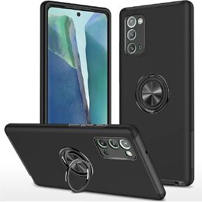 Galaxy Note 20 5G Case for Samsung Note 20 Case Grady Grading Ringproof Brachpression Ring Ring chickstand Car Mount Armor Armor Huchice Duty Detection for Galaxy Note 20 Case (Black)