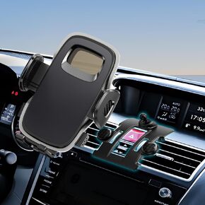 ELOHEI Car Phone Mount Compatible with Subaru Forester with Custom Base, Phone Holder Compatible with Subaru Forester 2014 2015 2016 2017 2018 Car Accessories (Black)