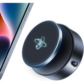 Vacuum Magnetic Phone Mount - 360° Rotating Suction Cell PhoneHolder, Adjustable Secure Mobile Phone Holder,Strong Magnetic Grip for Car Gym Kitchen Mirror Smooth Surfaces