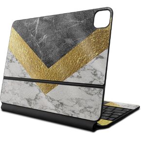Glossy Glitter Skin Compatible with Apple Magic Keyboard for iPad Air 11-inch (M2) 2024 - Modern Marble - Premium 3M Vinyl Protective Decal Cover - Easy to Apply | Crafted in The USA by MightySkins