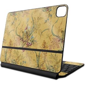 Glossy Glitter Skin Compatible with Apple Magic Keyboard for iPad Air 11-inch (M2) 2024 - Yellow Marble End - 3M Vinyl Protective Decal Cover - Easy to Apply | Crafted in The USA by MightySkins