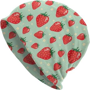 Laiputer Strawberry Beanie Standard Chemo Chemo Hats Baggy Skull Cap Capal Cancer Cancer Cancer للنساء الرجال