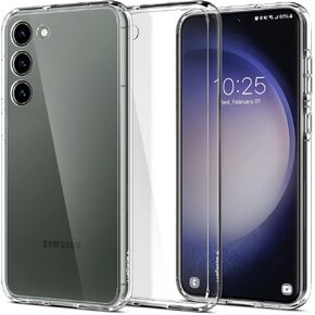 Spigen Ultra Hybrid Designed for Galaxy S23 Plus Case (2023) [Anti-Yellowing], [Military-Grade Protection] - Crystal Clear