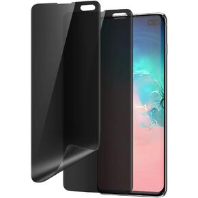 Galaxy S10 Plus Privacy Screen Protector ، Phickening Elective Pheconsive Flock Full Covere Film Film Film ، و Swo-tipway anti spy nano Shield for Samsung Galaxy S10 Plus / S10+، 2 pack