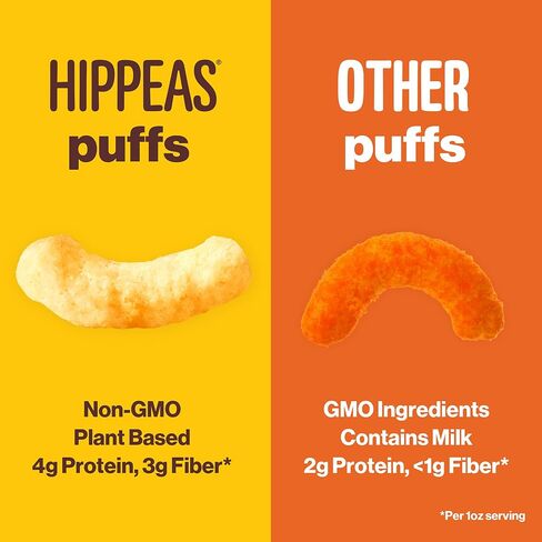 Hippeas Chickpea Puffs, Bold & Spicy Variety Pack: Barbecue, Sriracha, 0.8 Ounce (Pack of 18), 3g Protein, 2g Fiber, Vegan, Gluten-Free, Crunchy, Plant Protein Snacks in Saudi Arabia